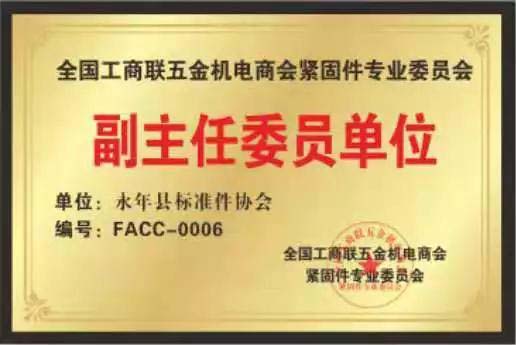 緊固件標(biāo)準(zhǔn)件生產(chǎn)廠家榮譽(yù)展示